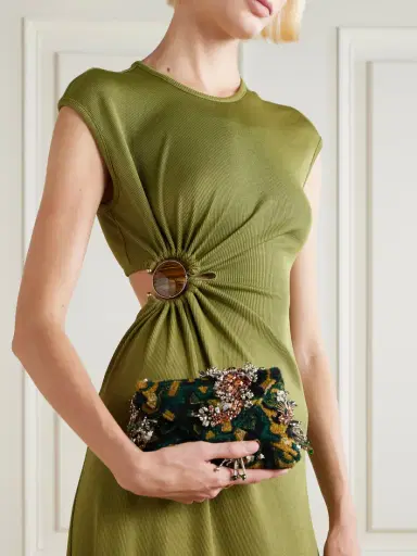 Christopher Esber Cutout Embellished Ribbed-jersey Maxi Dress | Thumbnail 5 Christopher Esber Cutout Embellished Ribbed-jersey Maxi Dress | Thumbnail 5