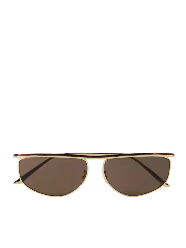 + Khaite 1986 D-frame Tortoiseshell Acetate And Gold-tone Metal Sunglasses
