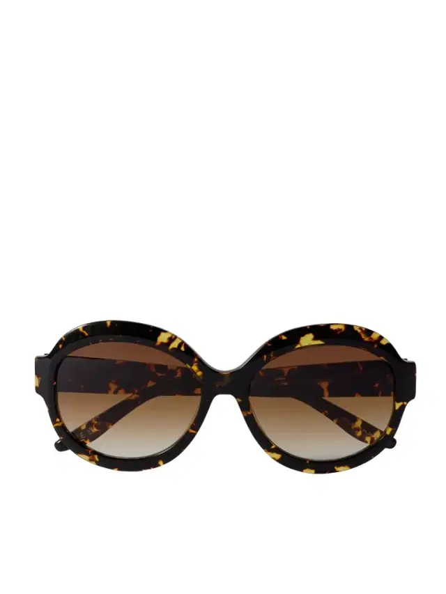 Orleandra Round-frame Tortoiseshell Acetate Sunglasses
