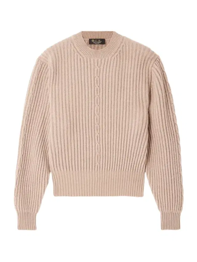 Loro Piana Plane Tree Ribbed Cashmere Sweater