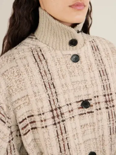 Loro Piana Checked Wool-blend Tweed Coat | Thumbnail 4 Loro Piana Checked Wool-blend Tweed Coat | Thumbnail 4