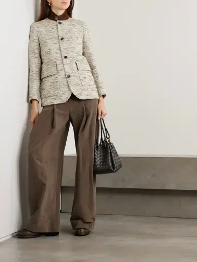 Loro Piana Roadster Suede-trimmed Textured-cotton Jacket | Thumbnail 2
