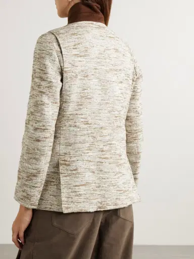 Loro Piana Roadster Suede-trimmed Textured-cotton Jacket | Thumbnail 3