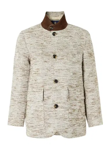 Loro Piana Roadster Suede-trimmed Textured-cotton Jacket | Thumbnail 1