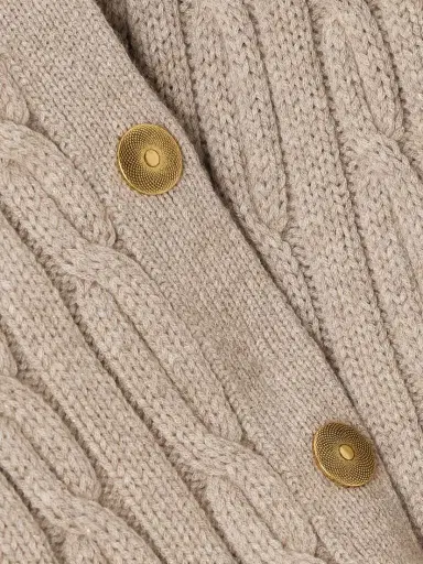 Loro Piana Cable-knit Cashmere-blend Cardigan | Thumbnail 5 Loro Piana Cable-knit Cashmere-blend Cardigan | Thumbnail 5