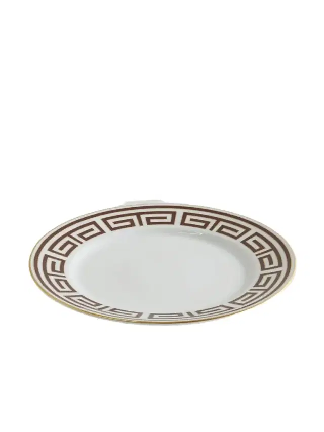 Labrinto Gold-plated Porcelain Dinner Plate
