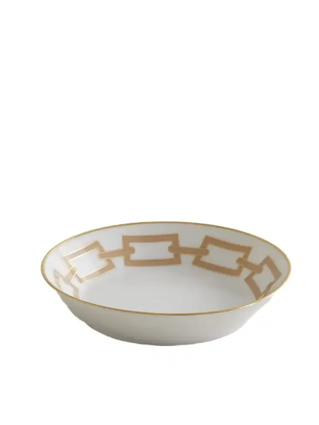Catene Gold-plated Porcelain Tea Saucer
