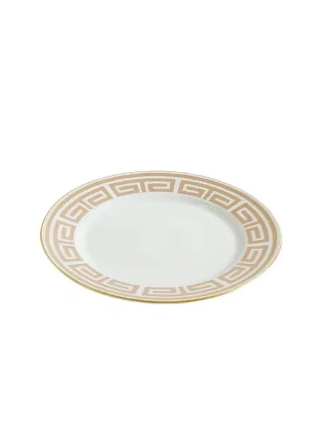Labrinto Gold-plated Porcelain Dinner Plate