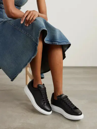 McQueen Exaggerated-sole Leather Sneakers | Thumbnail 2 McQueen Exaggerated-sole Leather Sneakers | Thumbnail 2