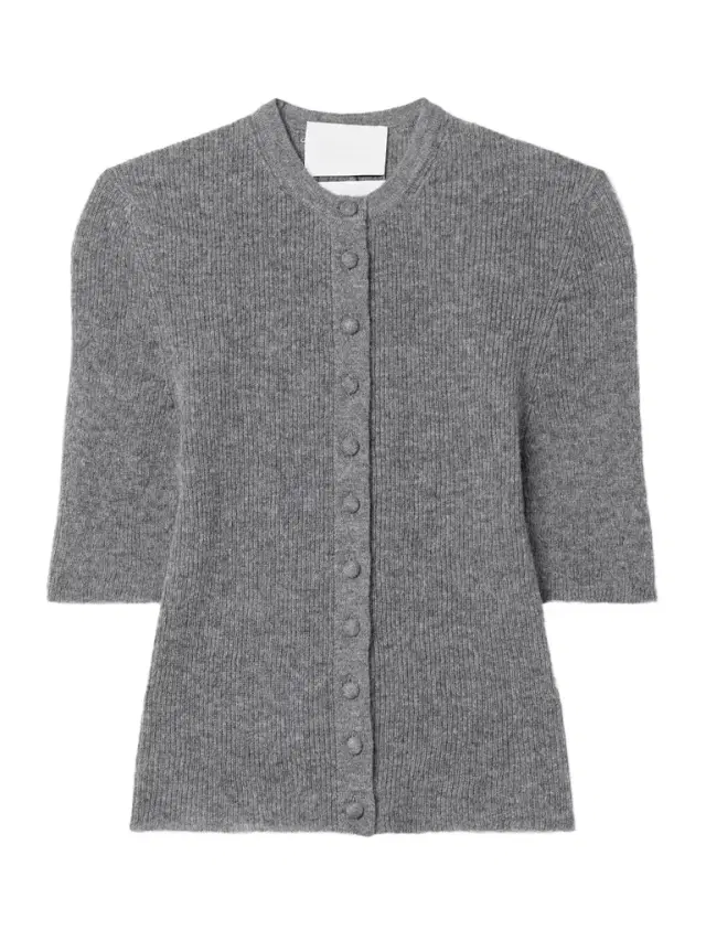 Tabitha Ribbed Wool And Cashmere-blend Cardigan