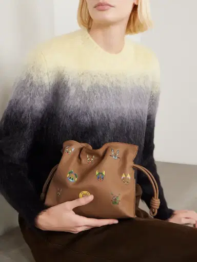 Loewe + Louis Wain Flamenco Cats Mini Printed Leather Clutch | Thumbnail 2