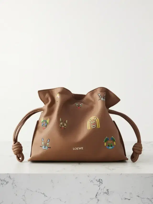 Loewe + Louis Wain Flamenco Cats Mini Printed Leather Clutch
