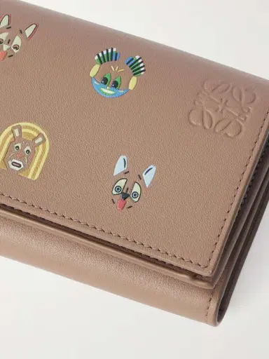 Loewe + Louis Wain Cats Printed Leather Wallet | Thumbnail 4
