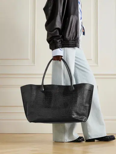 LIÉ STUDIO The Eva Weekend Croc-effect Leather Tote | Thumbnail 2 LIÉ STUDIO The Eva Weekend Croc-effect Leather Tote | Thumbnail 2
