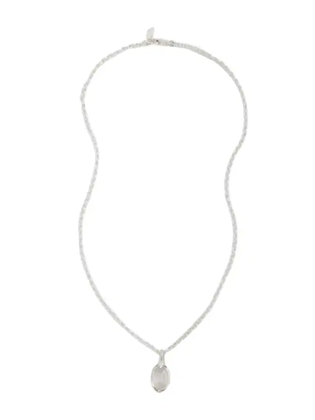 Orb Sterling Silver Quartz Necklace