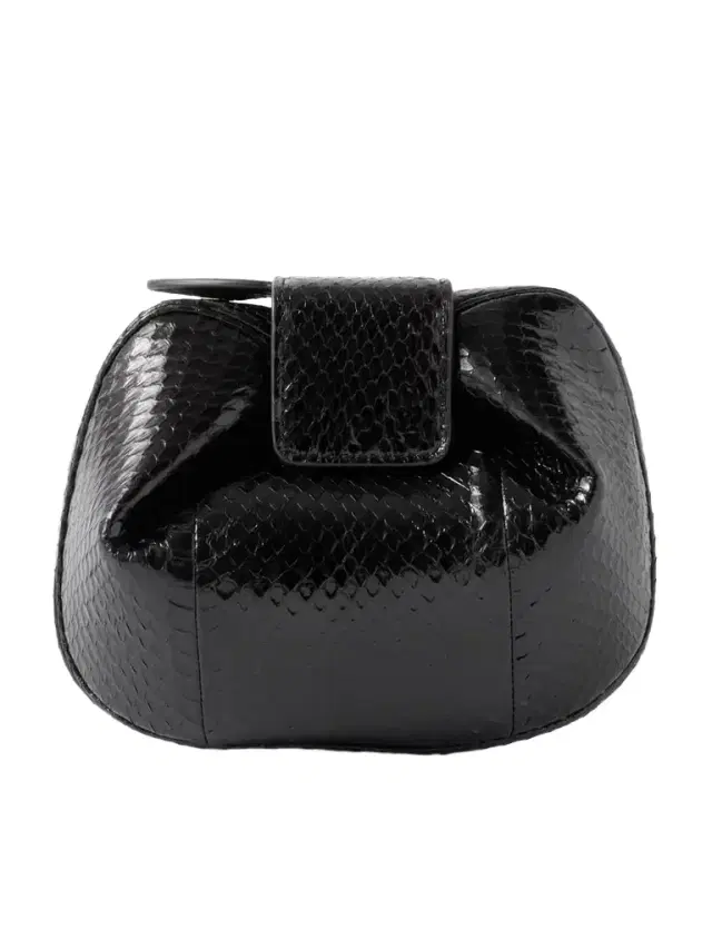 Soft Demi Snake-effect Leather Clutch