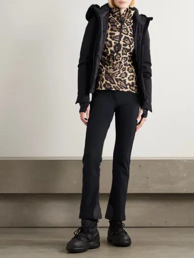 Goldbergh Leona Leopard-print Stretch Recycled-jersey Half-zip Top | Thumbnail 2 Goldbergh Leona Leopard-print Stretch Recycled-jersey Half-zip Top | Thumbnail 2