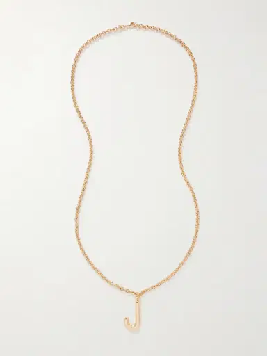 Roxanne Assoulin Puffy Initial Gold-tone Necklace | Thumbnail 3