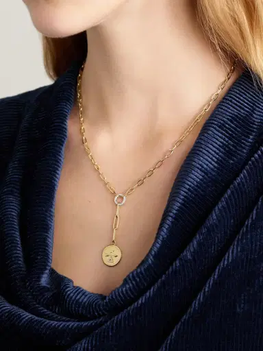 Foundrae Dream + Refined Clip 18-karat Yellow And White Gold Diamond Necklace | Thumbnail 2 Foundrae Dream + Refined Clip 18-karat Yellow And White Gold Diamond Necklace | Thumbnail 2
