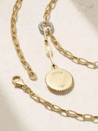 Foundrae Dream + Refined Clip 18-karat Yellow And White Gold Diamond Necklace | Thumbnail 3 Foundrae Dream + Refined Clip 18-karat Yellow And White Gold Diamond Necklace | Thumbnail 3