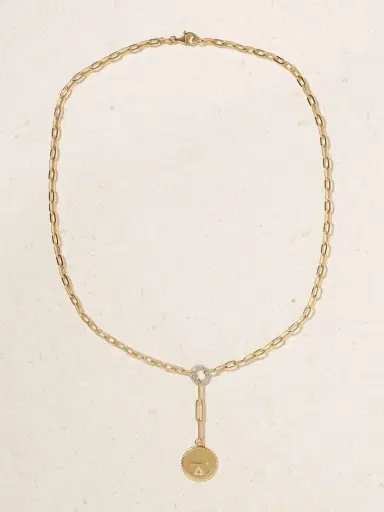 Foundrae Dream + Refined Clip 18-karat Yellow And White Gold Diamond Necklace | Thumbnail 4 Foundrae Dream + Refined Clip 18-karat Yellow And White Gold Diamond Necklace | Thumbnail 4
