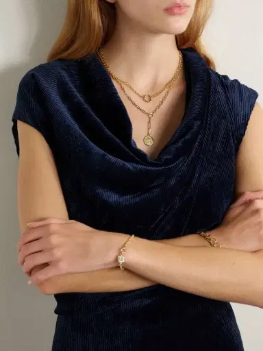 Foundrae Dream + Refined Clip 18-karat Yellow And White Gold Diamond Necklace | Thumbnail 5 Foundrae Dream + Refined Clip 18-karat Yellow And White Gold Diamond Necklace | Thumbnail 5