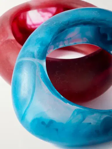 Dinosaur Designs Rock Medium And Large Set Of Two Resin Bangles | Thumbnail 4