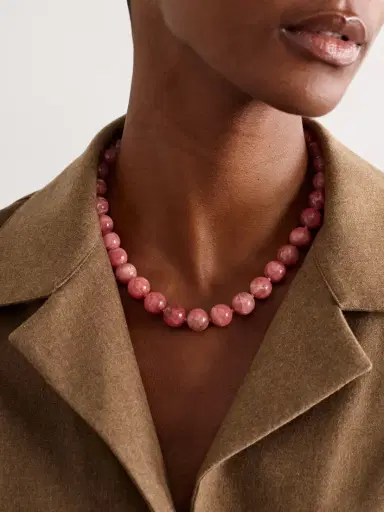 JIA JIA Gold Rhodochrosite Necklace | Thumbnail 2