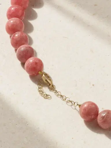 JIA JIA Gold Rhodochrosite Necklace | Thumbnail 3