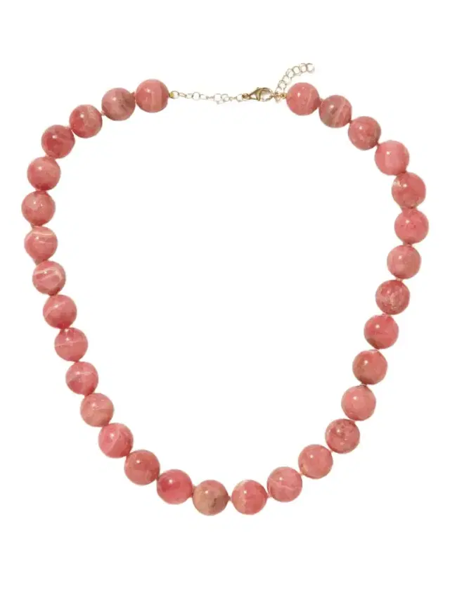 JIA JIA Gold Rhodochrosite Necklace