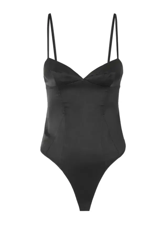 Tous Les Jours Stretch-silk Bodysuit