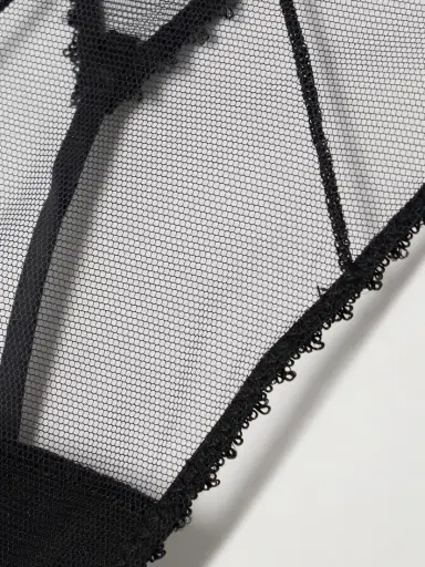 Kiki de Montparnasse Perle Embroidered Mesh Thong | Thumbnail 4 Kiki de Montparnasse Perle Embroidered Mesh Thong | Thumbnail 4