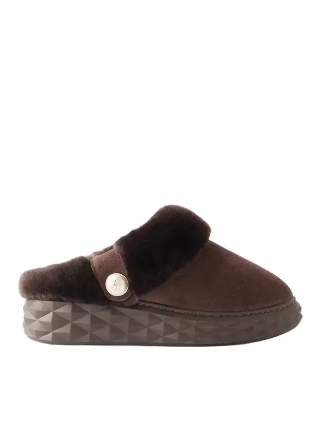 Diamond Shearling Slip-ons