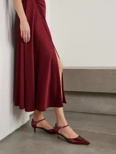 aeyde Tillie Metallic Patent-leather Pumps | Thumbnail 2