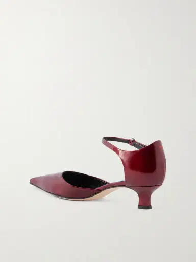 aeyde Tillie Metallic Patent-leather Pumps | Thumbnail 3