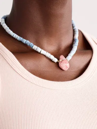 JIA JIA Aurora Gold, Rhodochrosite And Opal Necklace | Thumbnail 2 JIA JIA Aurora Gold, Rhodochrosite And Opal Necklace | Thumbnail 2