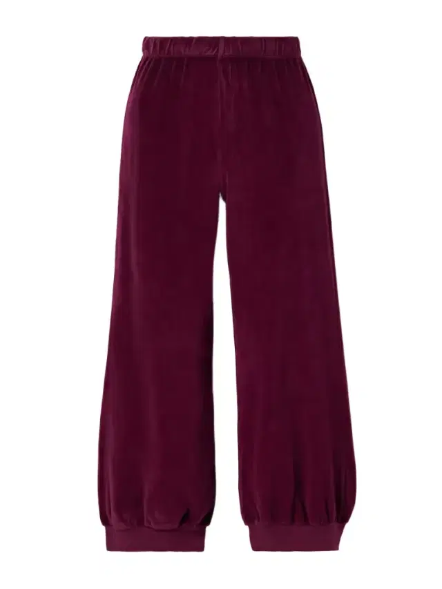Tosk Cropped Cotton-blend Velour Track Pants Tosk Cropped Cotton-blend Velour Track Pants