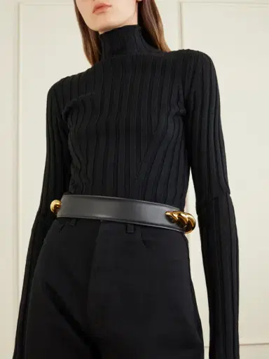 Alaïa Gold-tone Embellished Leather Belt | Thumbnail 2