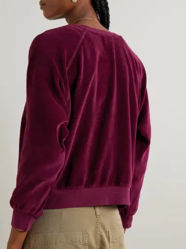 Suzie Kondi Samos Cotton-blend Velour Sweatshirt | Thumbnail 4 Suzie Kondi Samos Cotton-blend Velour Sweatshirt | Thumbnail 4