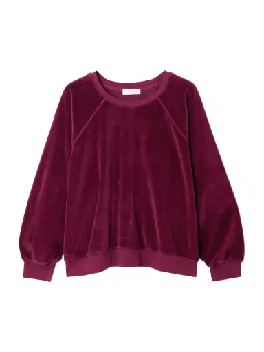 Suzie Kondi Samos Cotton-blend Velour Sweatshirt | Thumbnail 1 Suzie Kondi Samos Cotton-blend Velour Sweatshirt | Thumbnail 1