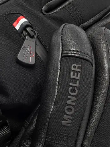 Moncler Grenoble Appliquéd Paneled Gore-tex® And Leather Gloves | Thumbnail 3 Moncler Grenoble Appliquéd Paneled Gore-tex® And Leather Gloves | Thumbnail 3