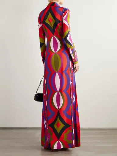 PUCCI Printed Satin Maxi Dress | Thumbnail 3 PUCCI Printed Satin Maxi Dress | Thumbnail 3