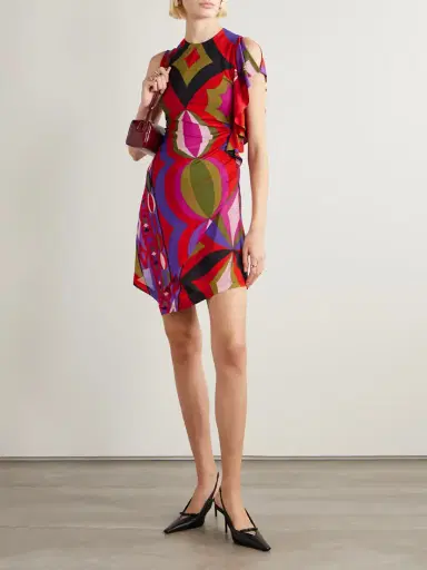 PUCCI Printed Jersey Mini Dress | Thumbnail 2 PUCCI Printed Jersey Mini Dress | Thumbnail 2