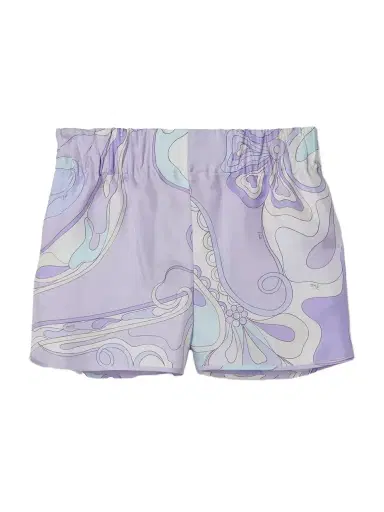PUCCI Printed Silk-twill Shorts | Thumbnail 1 PUCCI Printed Silk-twill Shorts | Thumbnail 1