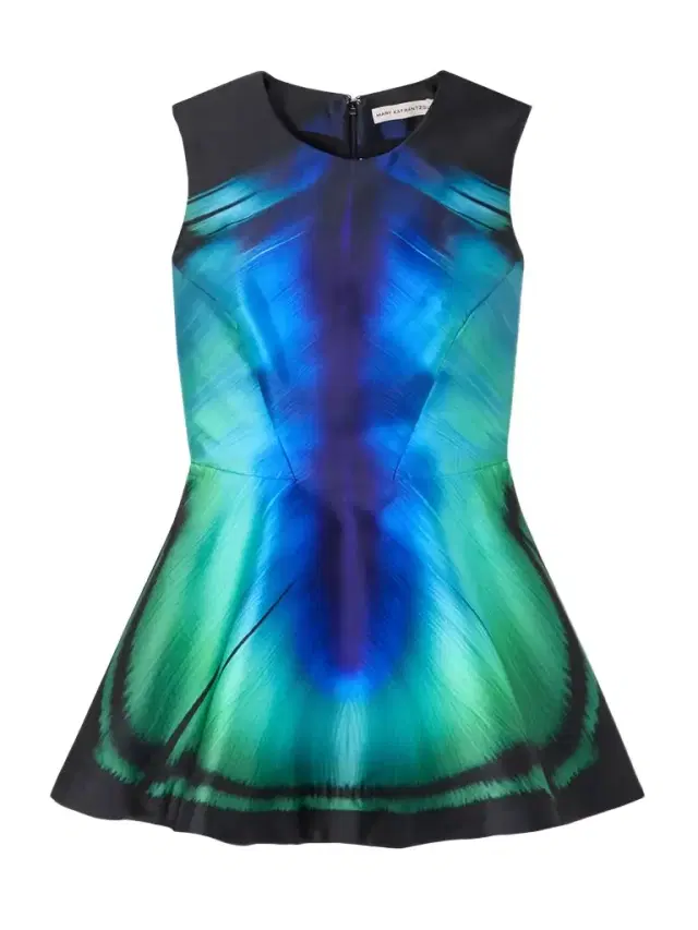 Printed Twill Peplum Blouse