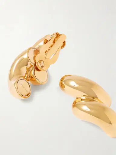 Alaïa Gold-tone Clip Earrings | Thumbnail 3 Alaïa Gold-tone Clip Earrings | Thumbnail 3