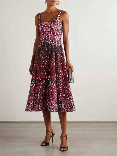 Mary Katrantzou Beaux Printed Crepe Midi Dress | Thumbnail 2