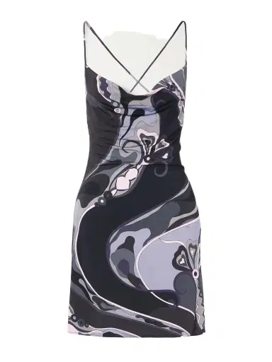 PUCCI Printed Satin-jersey Mini Dress | Thumbnail 1 PUCCI Printed Satin-jersey Mini Dress | Thumbnail 1