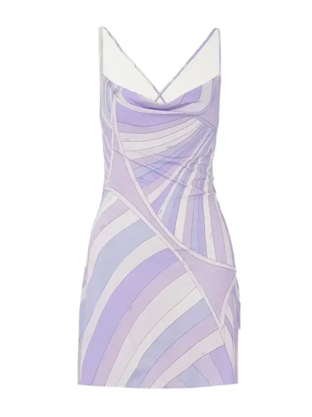 Printed Satin-jersey Mini Dress