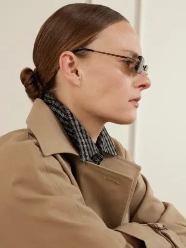 Miu Miu Eyewear Square-frame Silver-tone Sunglasses | Thumbnail 5 Miu Miu Eyewear Square-frame Silver-tone Sunglasses | Thumbnail 5